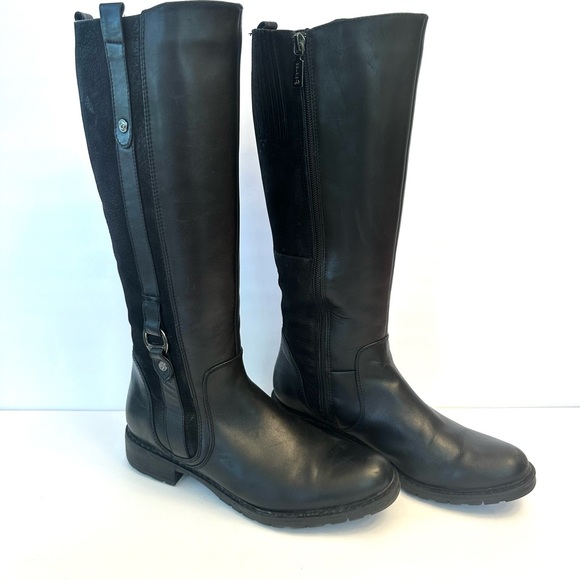 Blondo Varda black waterproof leather tall boots, size 7 - Picture 3 of 9